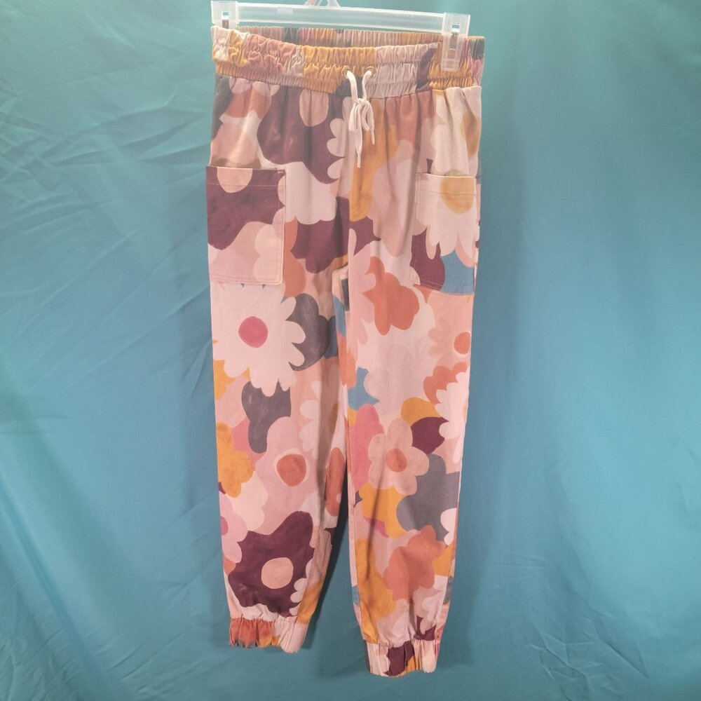 Herring Kids Floral Elastic Waist Jogger Pants Size 14
